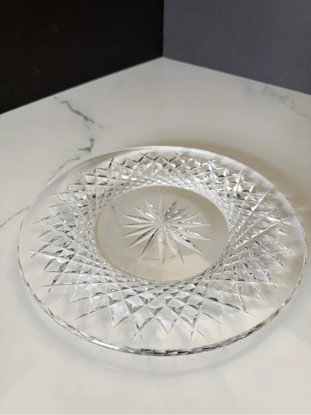Waterford Crystal salad could cracks